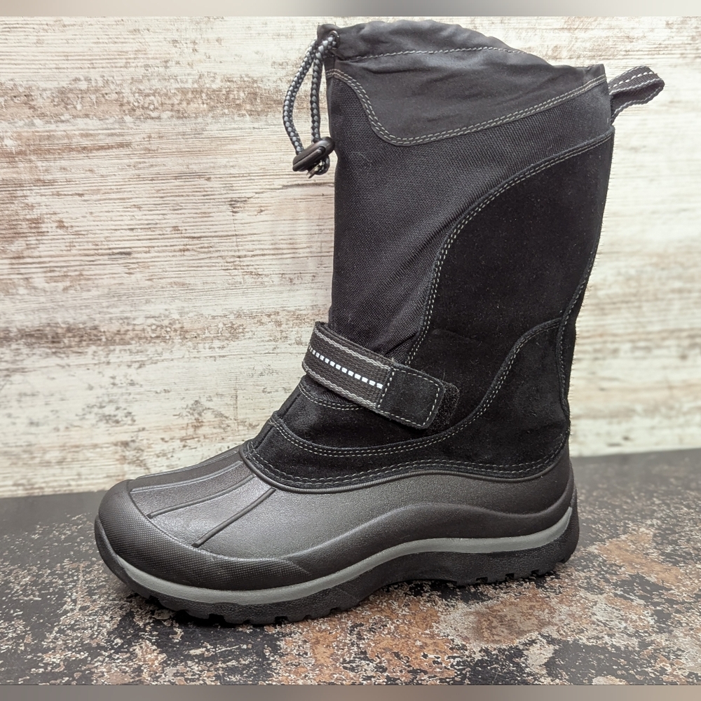 Youth Kids L.L. Bean Winter Pac Boots Sz 4 4Y Used Insulated Waterproof Black